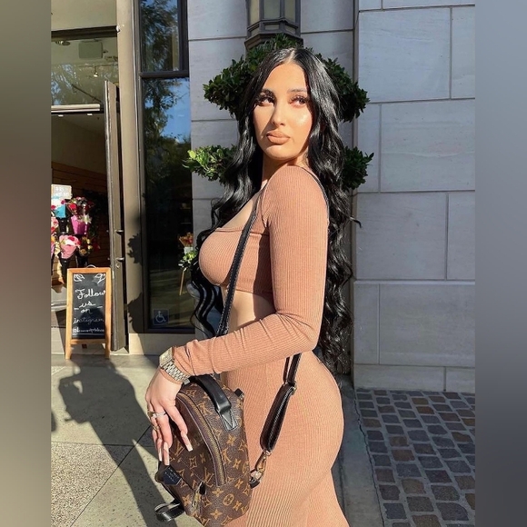 Louis Vuitton 💅🏻✨ Palm Springs Brown PM LV Designer Monogram Backpack - Picture 3 of 3